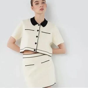 New Industry CROPPED KNIT BLOUSE